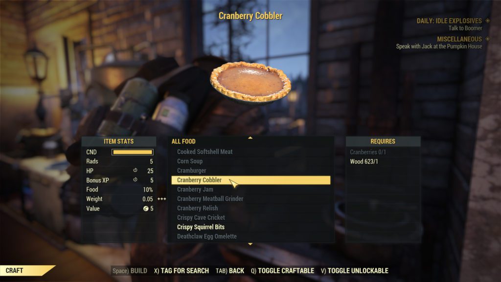 Fallout 76 Cranberry Cobbler