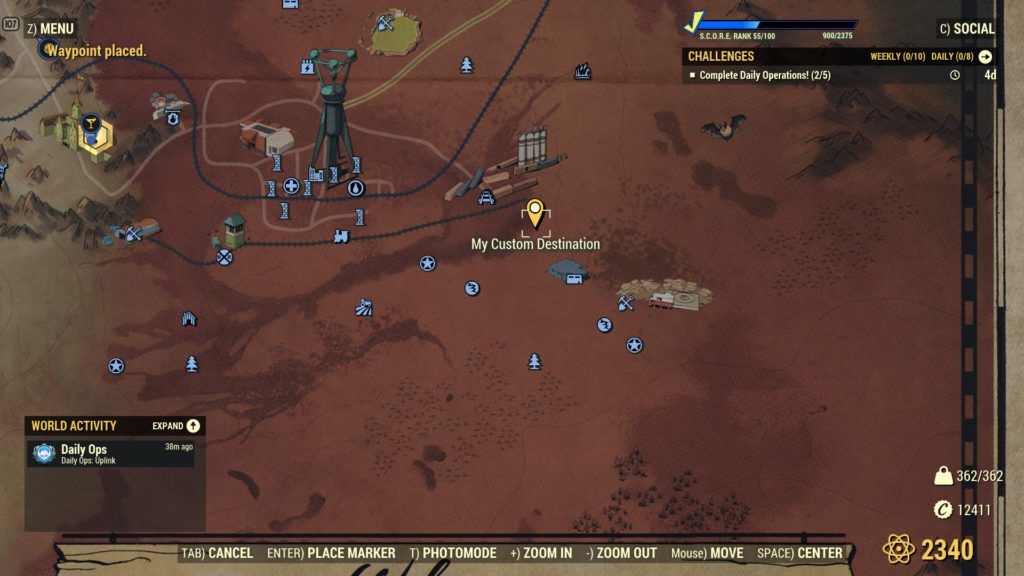 Cranberry Bog Camp Locations