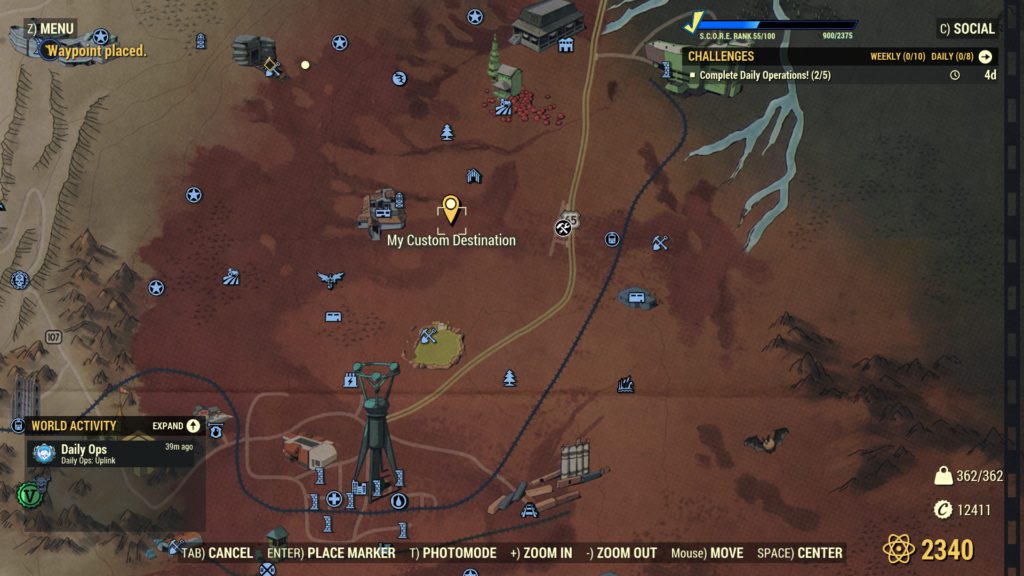 Cranberry Bog Camp Locations