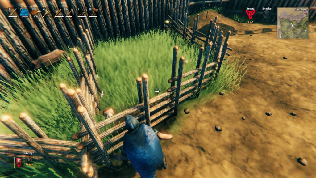 Valheim - Taming - Mushrooms in pen