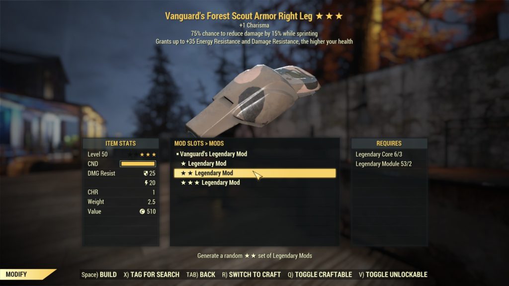 Fallout 76 Legendary Crafting