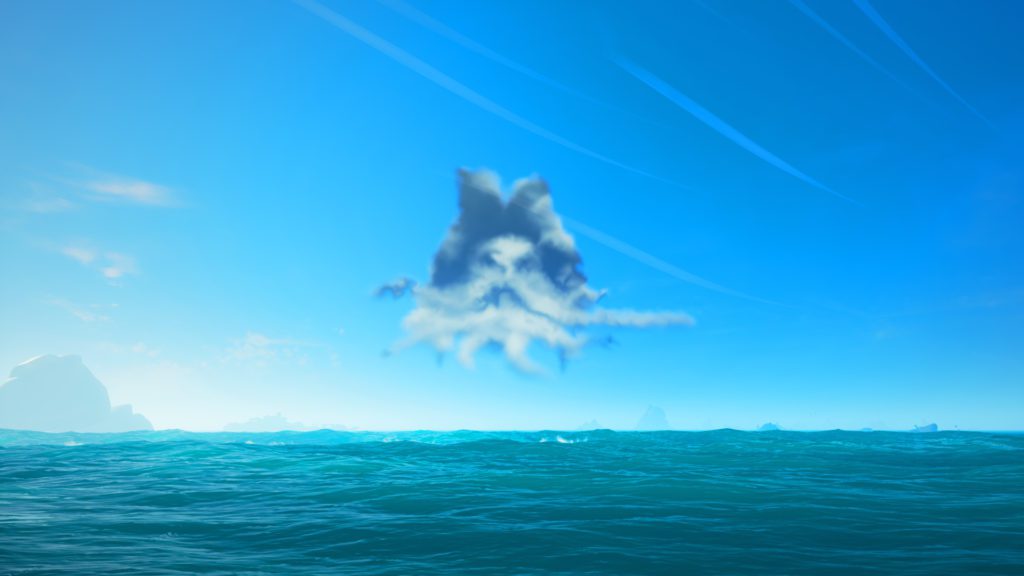 Davey Jones Cloud Face in Sea of Thieves